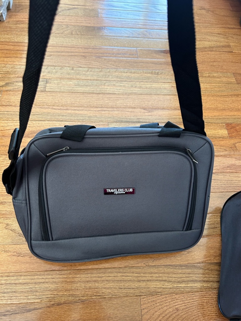 Traveler's Club Signature Gray Messenger Bag NWOT